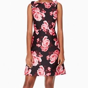 NWT Kate Spade Black & Pink Floral Dress